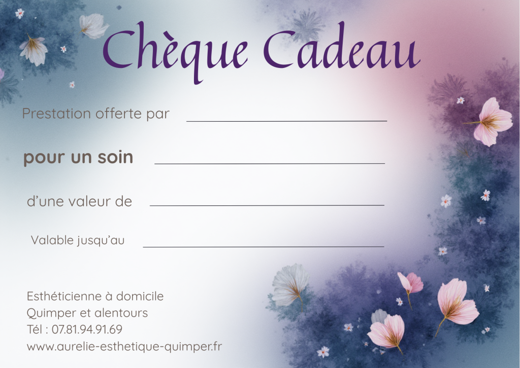 chèque cadeau pour Noël